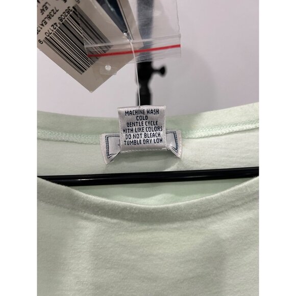 Jennifer Moore NWT Womens Light Green Embroidered Floral Shirt SZ Small - Picture 8 of 10